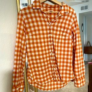J Crew Gingham Button Down